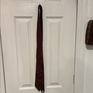 Dior Elegant Brown Patterned Tie